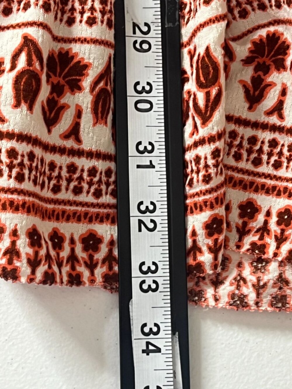 Knox Rose Dress XS Babydoll Boho Mini Rust Print - Picture 5 of 9